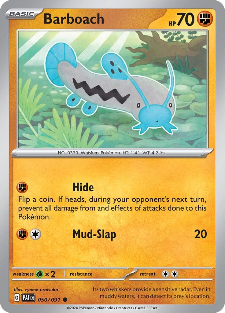 Barboach (050/091) [Scarlet & Violet: Paldean Fates] Pokemon Single Pokémon  | Multizone: Comics And Games