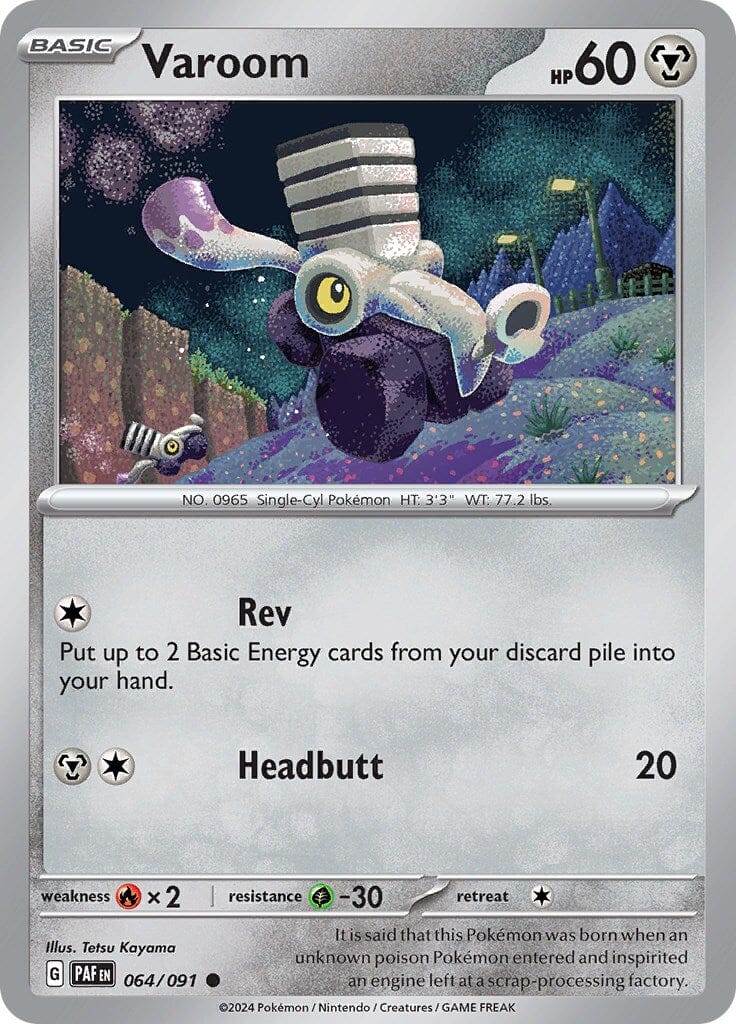 Varoom (064/091) [Scarlet & Violet: Paldean Fates] Pokemon Single Pokémon  | Multizone: Comics And Games