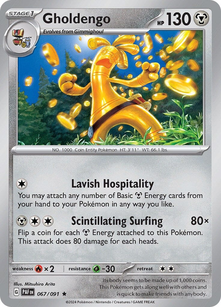 Gholdengo (067/091) [Scarlet & Violet: Paldean Fates] Pokemon Single Pokémon  | Multizone: Comics And Games