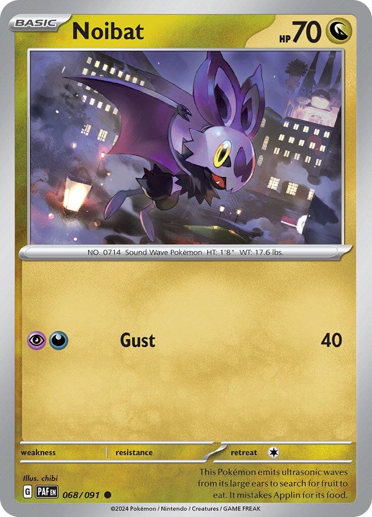 Noibat (068/091) [Scarlet & Violet: Paldean Fates] Pokemon Single Pokémon  | Multizone: Comics And Games