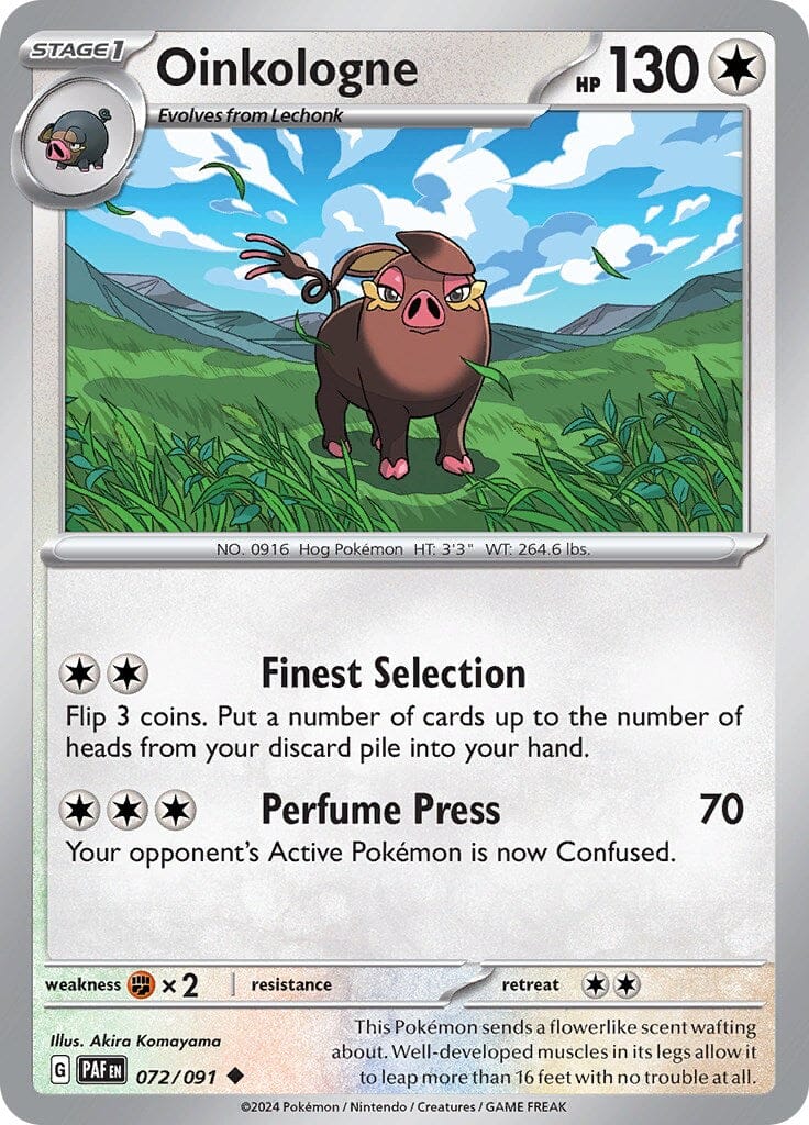 Oinkologne (072/091) [Scarlet & Violet: Paldean Fates] Pokemon Single Pokémon  | Multizone: Comics And Games