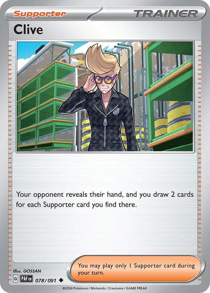 Clive (078/091) [Scarlet & Violet: Paldean Fates] Pokemon Single Pokémon  | Multizone: Comics And Games