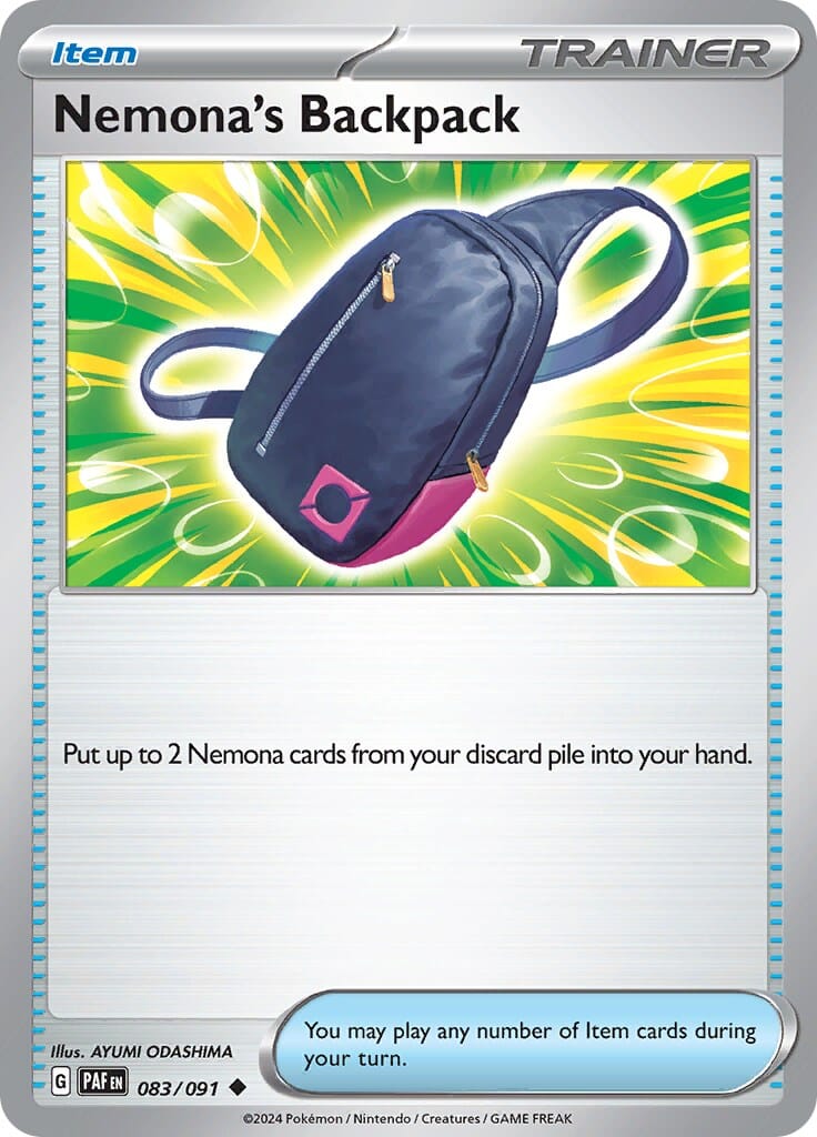 Nemona's Backpack (083/091) [Scarlet & Violet: Paldean Fates] Pokemon Single Pokémon  | Multizone: Comics And Games