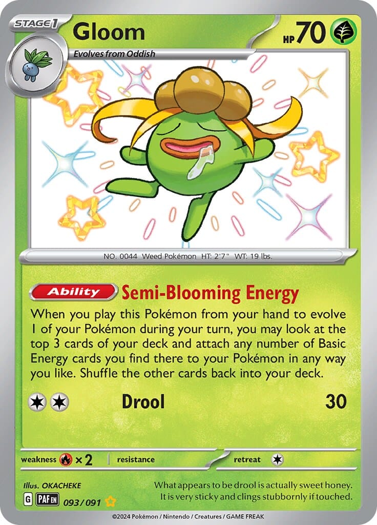Gloom (093/091) [Scarlet & Violet: Paldean Fates] Pokemon Single Pokémon  | Multizone: Comics And Games