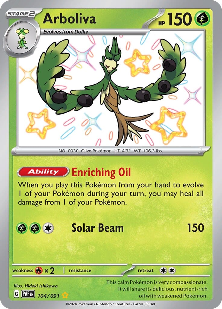 Arboliva (104/091) [Scarlet & Violet: Paldean Fates] Pokemon Single Pokémon  | Multizone: Comics And Games