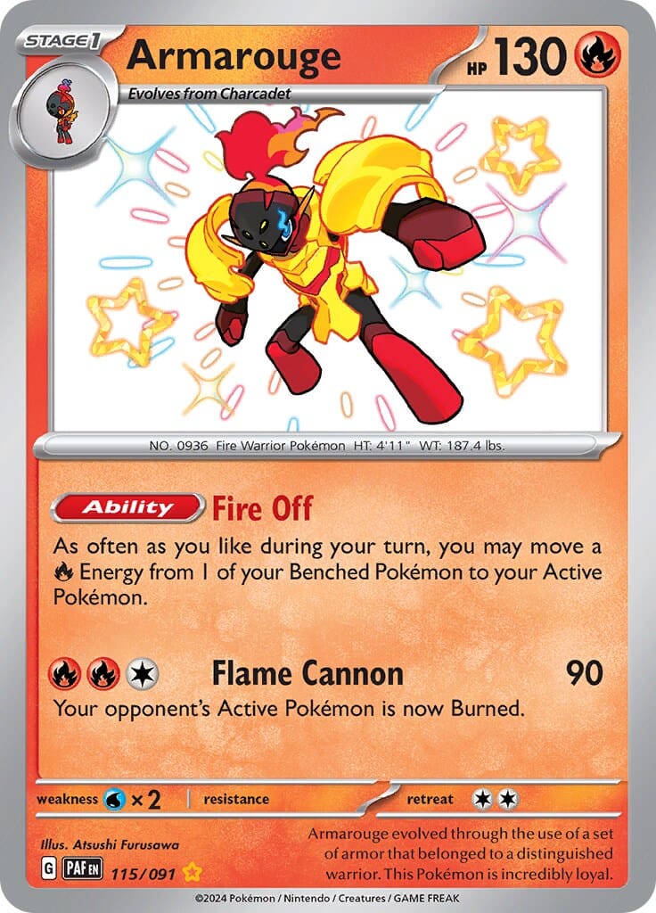 Armarouge (115/091) [Scarlet & Violet: Paldean Fates] Pokemon Single Pokémon  | Multizone: Comics And Games