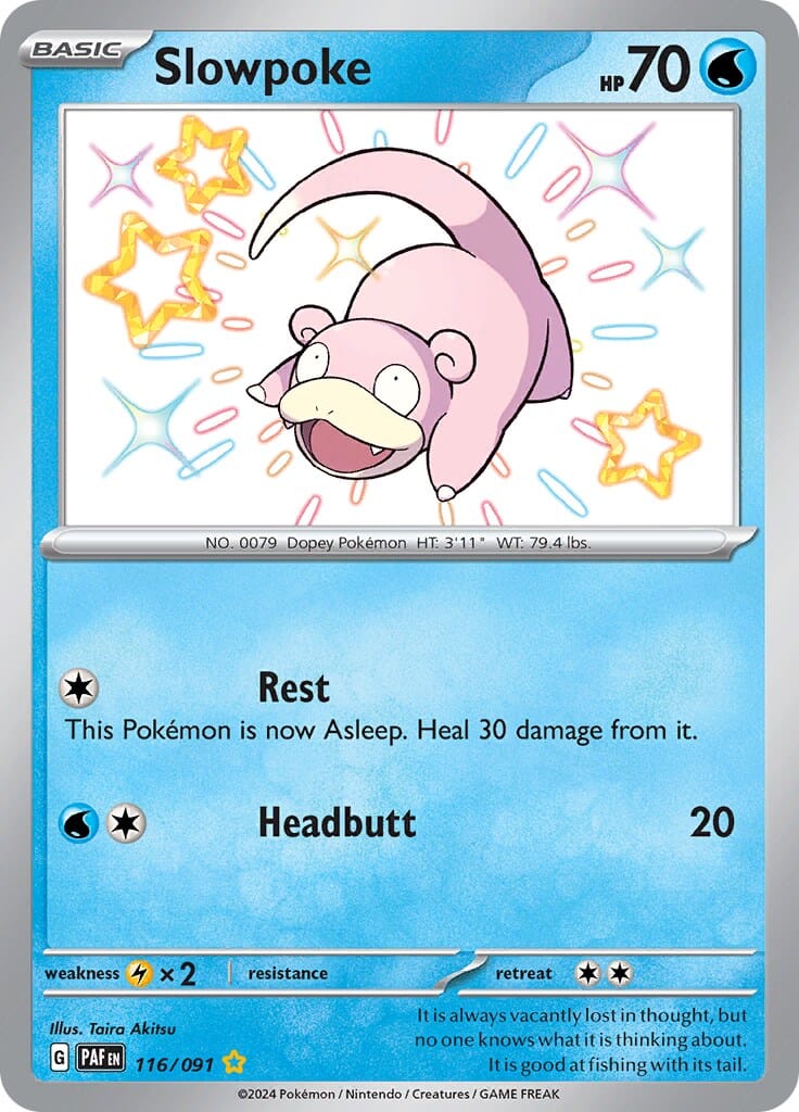 Slowpoke (116/091) [Scarlet & Violet: Paldean Fates] Pokemon Single Pokémon  | Multizone: Comics And Games