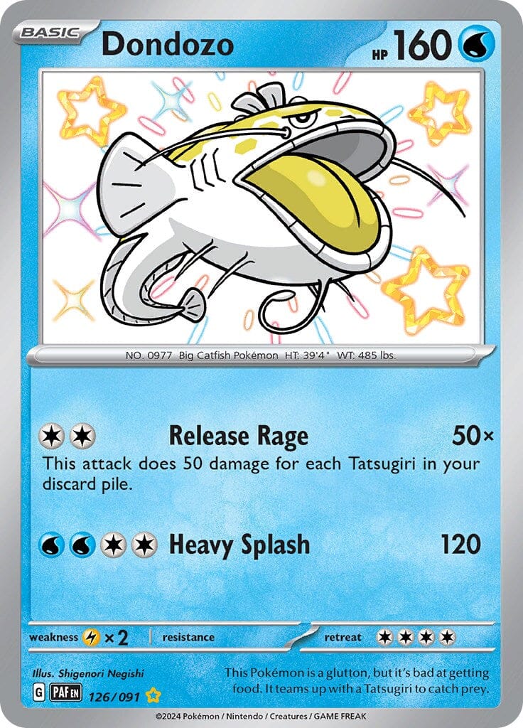 Dondozo (126/091) [Scarlet & Violet: Paldean Fates] Pokemon Single Pokémon  | Multizone: Comics And Games