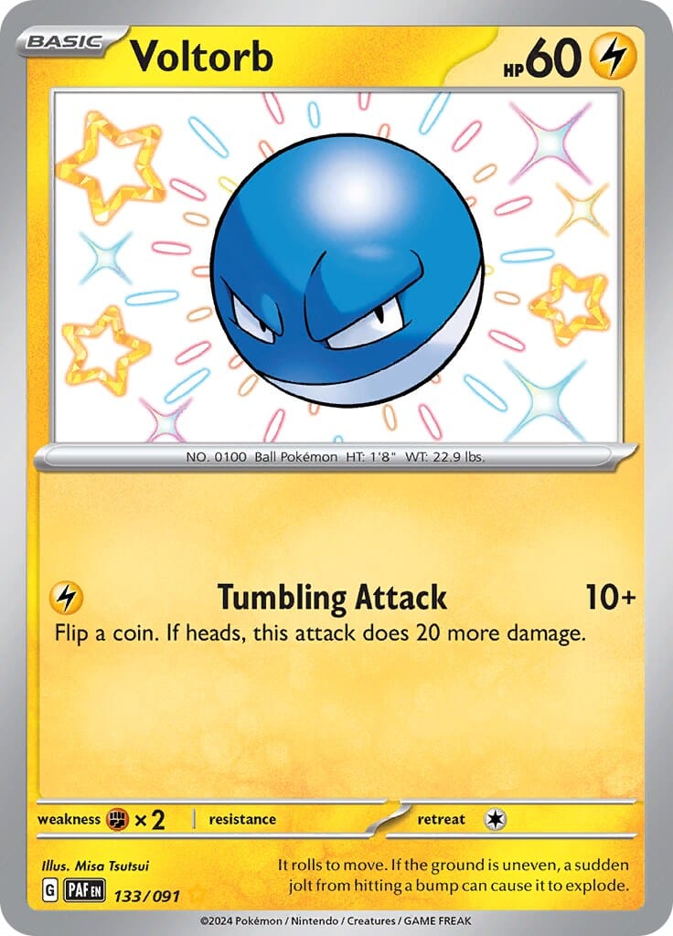 Voltorb (133/091) [Scarlet & Violet: Paldean Fates] Pokemon Single Pokémon  | Multizone: Comics And Games