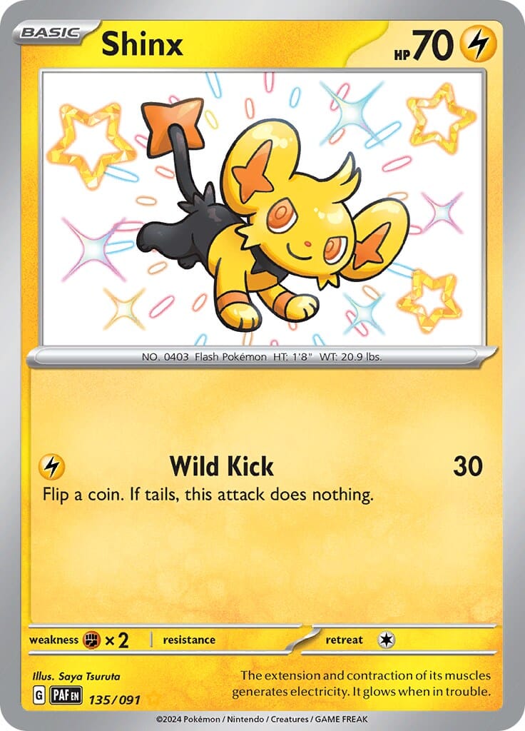 Shinx (135/091) [Scarlet & Violet: Paldean Fates] Pokemon Single Pokémon  | Multizone: Comics And Games
