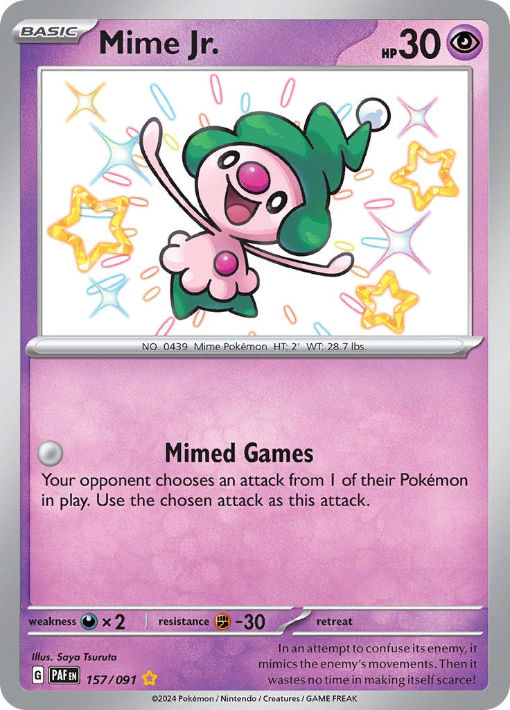 Mime Jr. (157/091) [Scarlet & Violet: Paldean Fates] | Multizone: Comics And Games