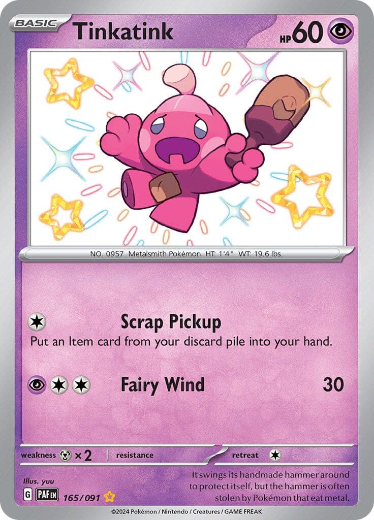 Tinkatink (165/091) [Scarlet & Violet: Paldean Fates] Pokemon Single Pokémon  | Multizone: Comics And Games