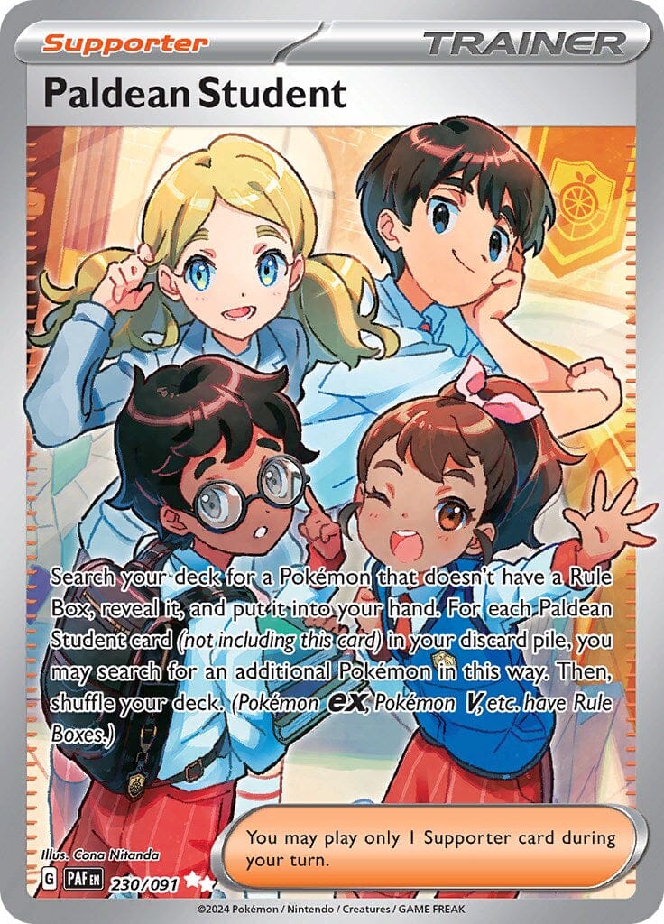 Paldean Student (230/091) [Scarlet & Violet: Paldean Fates] Pokemon Single Pokémon  | Multizone: Comics And Games