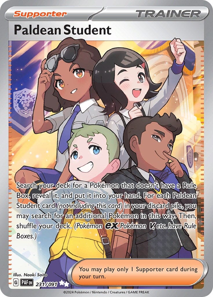 Paldean Student (231/091) [Scarlet & Violet: Paldean Fates] Pokemon Single Pokémon  | Multizone: Comics And Games