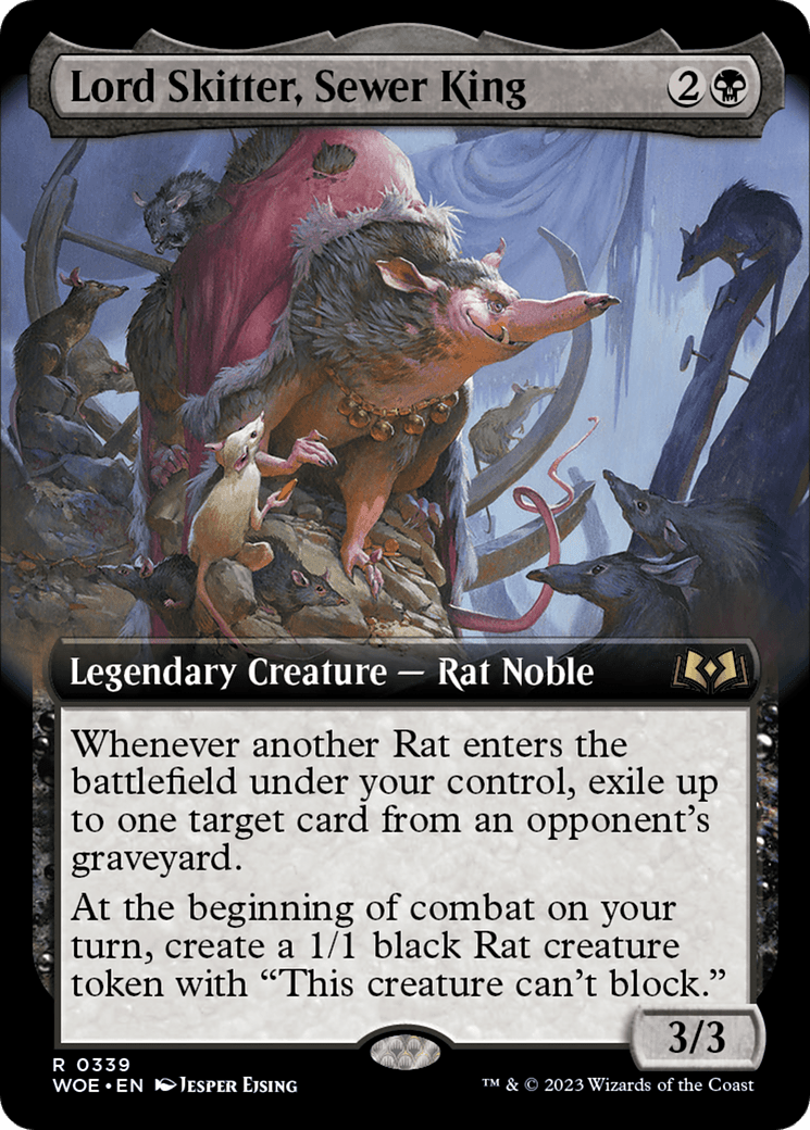 Lord Skitter, Sewer King (Extended Art) [Wilds of Eldraine] MTG Single Magic: The Gathering  | Multizone: Comics And Games
