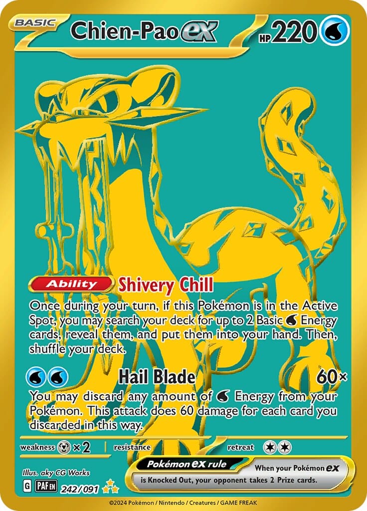 Chien-Pao ex (242/091) [Scarlet & Violet: Paldean Fates] Pokemon Single Pokémon  | Multizone: Comics And Games