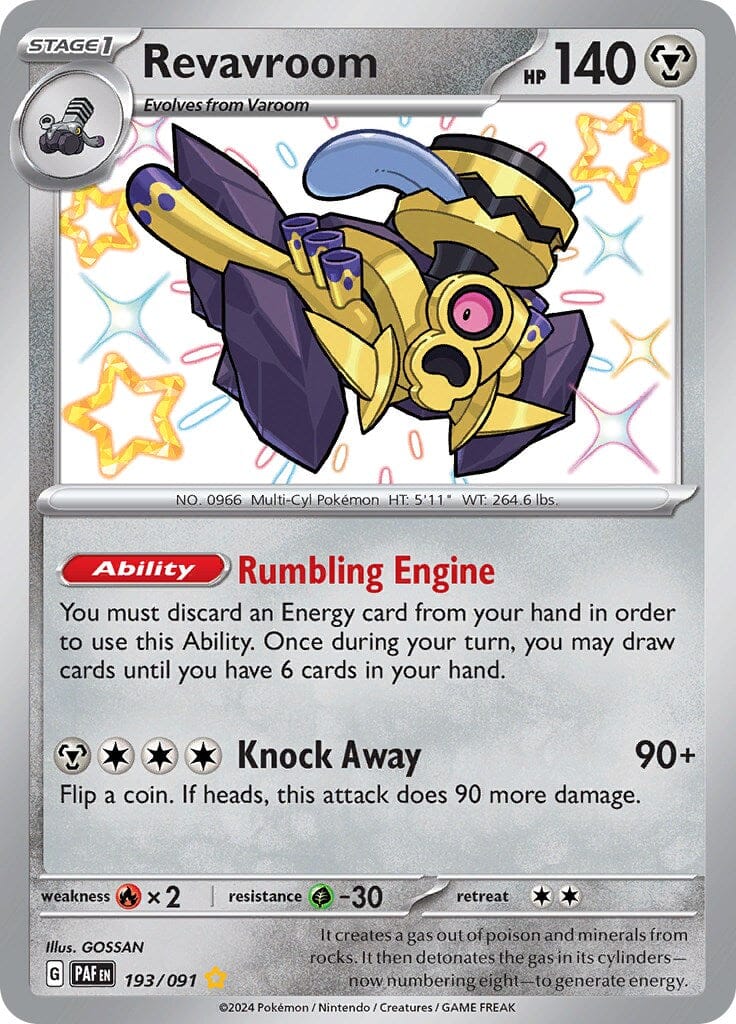 Revavroom (193/091) [Scarlet & Violet: Paldean Fates] Pokemon Single Pokémon  | Multizone: Comics And Games