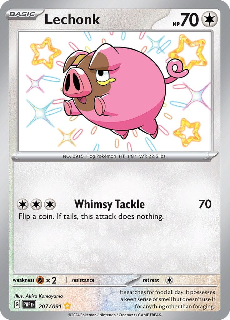 Lechonk (207/091) [Scarlet & Violet: Paldean Fates] Pokemon Single Pokémon  | Multizone: Comics And Games