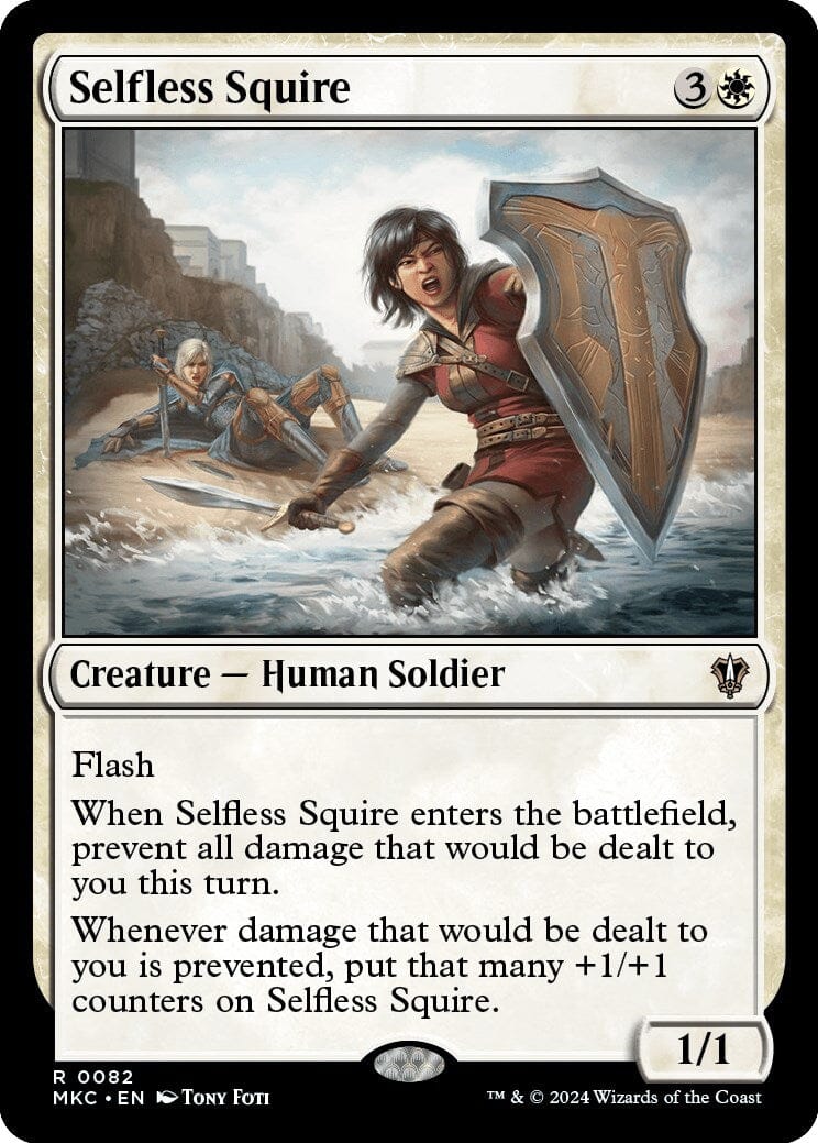 Selfless Squire [Murders at Karlov Manor Commander] MTG Single Magic: The Gathering  | Multizone: Comics And Games