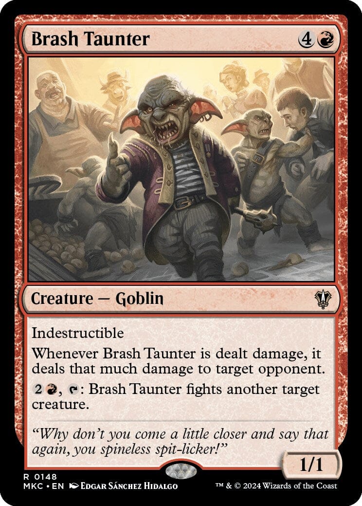 Brash Taunter [Murders at Karlov Manor Commander] MTG Single Magic: The Gathering  | Multizone: Comics And Games