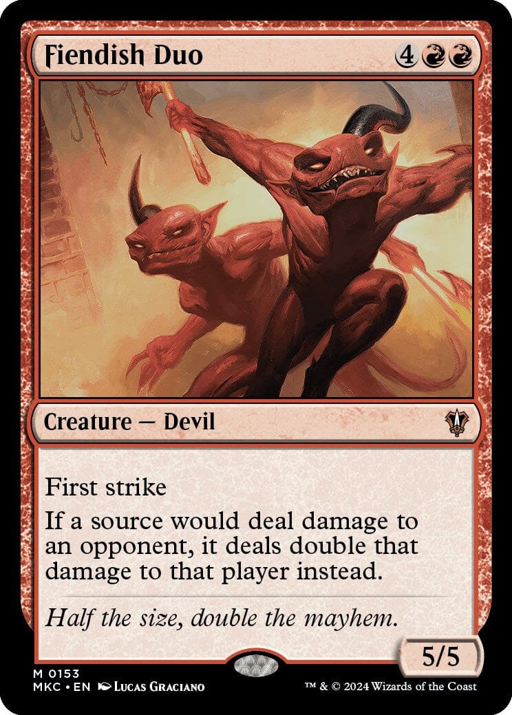 Fiendish Duo [Murders at Karlov Manor Commander] MTG Single Magic: The Gathering  | Multizone: Comics And Games