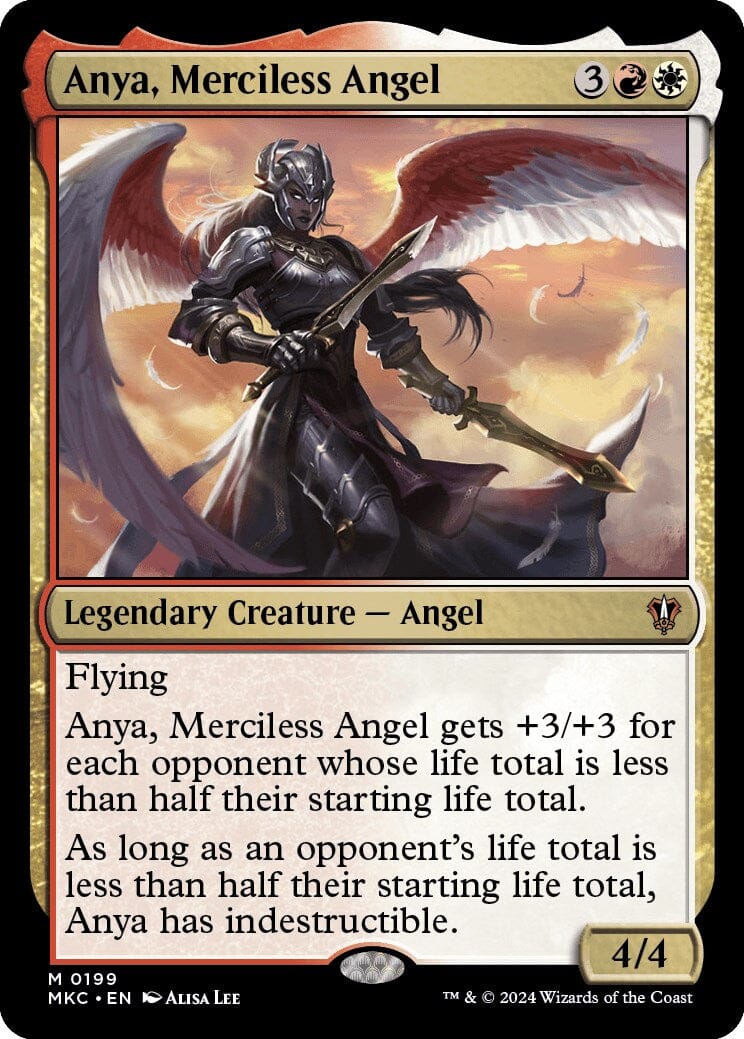 Anya, Merciless Angel [Murders at Karlov Manor Commander] MTG Single Magic: The Gathering  | Multizone: Comics And Games