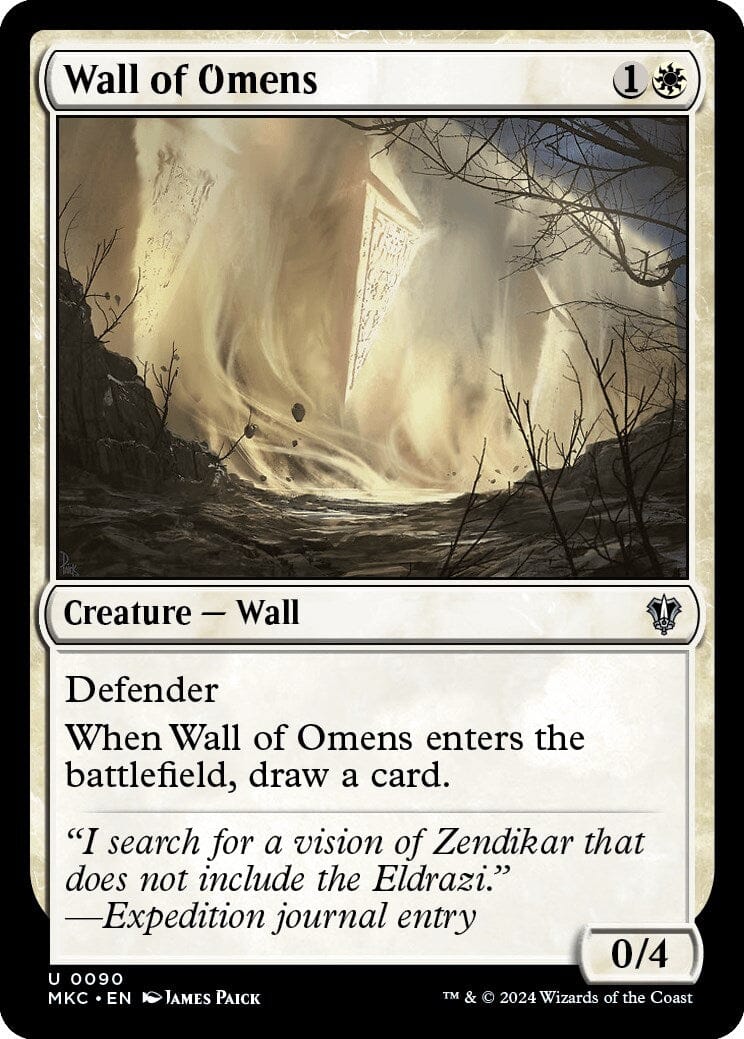 Wall of Omens [Murders at Karlov Manor Commander] MTG Single Magic: The Gathering  | Multizone: Comics And Games