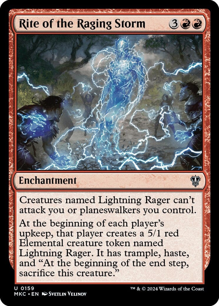 Rite of the Raging Storm [Murders at Karlov Manor Commander] MTG Single Magic: The Gathering  | Multizone: Comics And Games