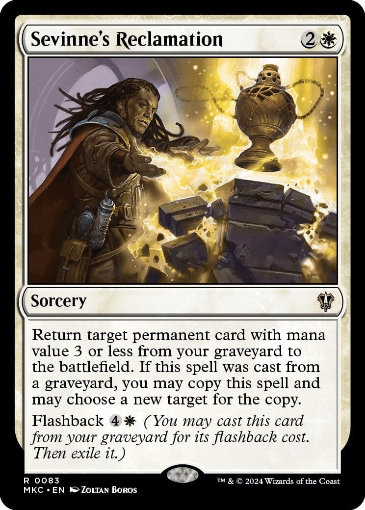 Sevinne's Reclamation [Murders at Karlov Manor Commander] MTG Single Magic: The Gathering  | Multizone: Comics And Games
