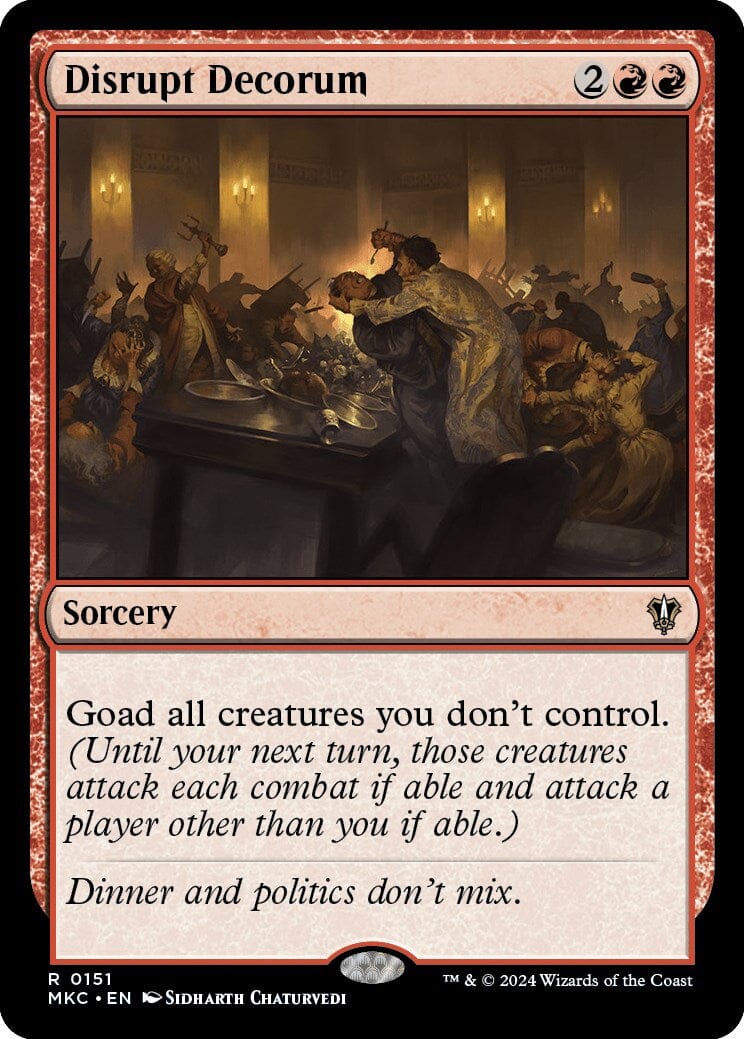 Disrupt Decorum [Murders at Karlov Manor Commander] MTG Single Magic: The Gathering  | Multizone: Comics And Games
