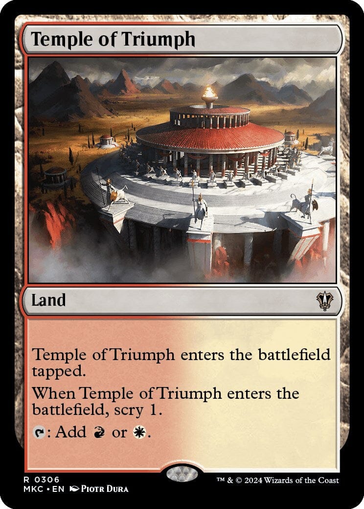 Temple of Triumph [Murders at Karlov Manor Commander] MTG Single Magic: The Gathering  | Multizone: Comics And Games