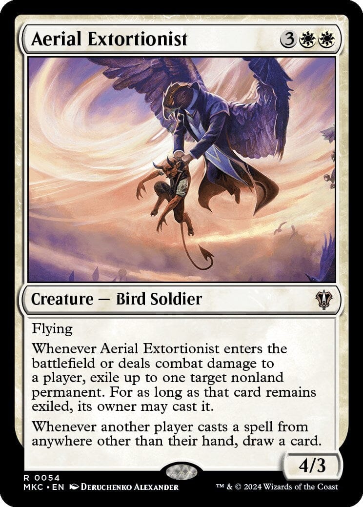 Aerial Extortionist [Murders at Karlov Manor Commander] MTG Single Magic: The Gathering  | Multizone: Comics And Games