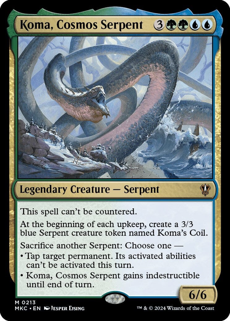 Koma, Cosmos Serpent [Murders at Karlov Manor Commander] MTG Single Magic: The Gathering  | Multizone: Comics And Games
