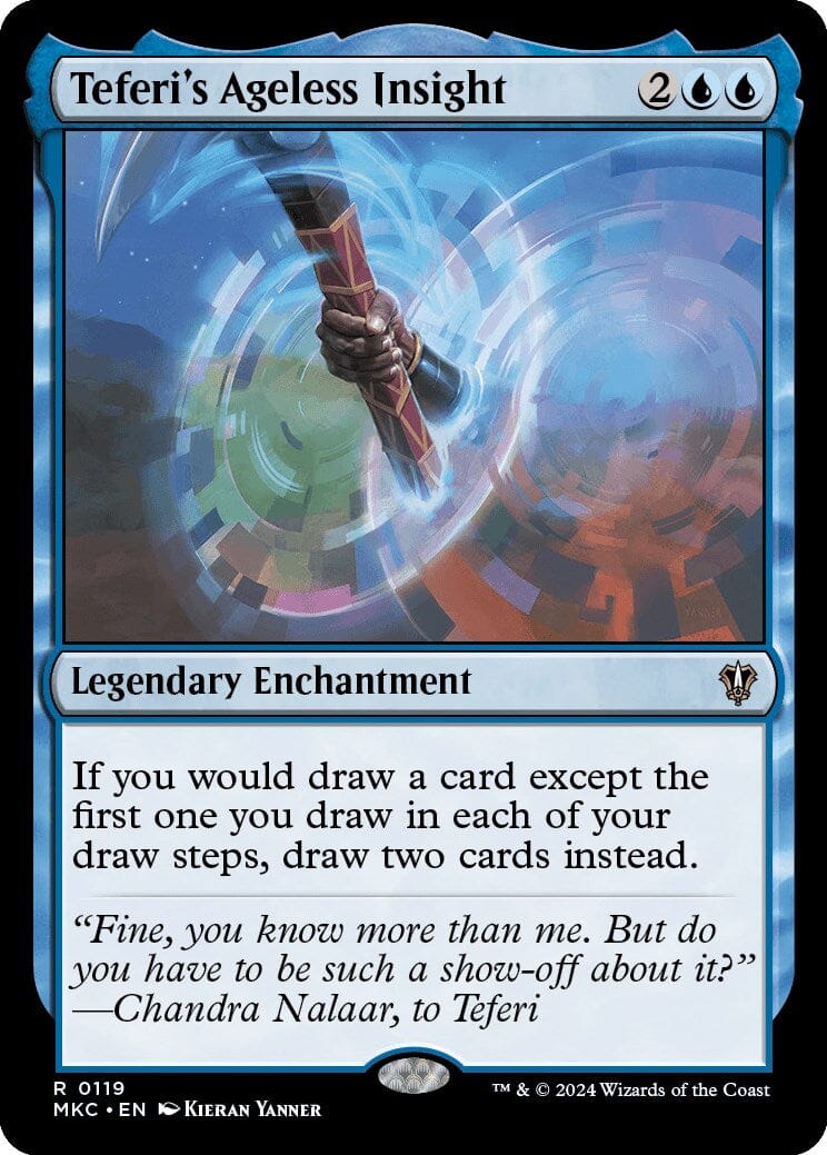 Teferi's Ageless Insight [Murders at Karlov Manor Commander] MTG Single Magic: The Gathering  | Multizone: Comics And Games