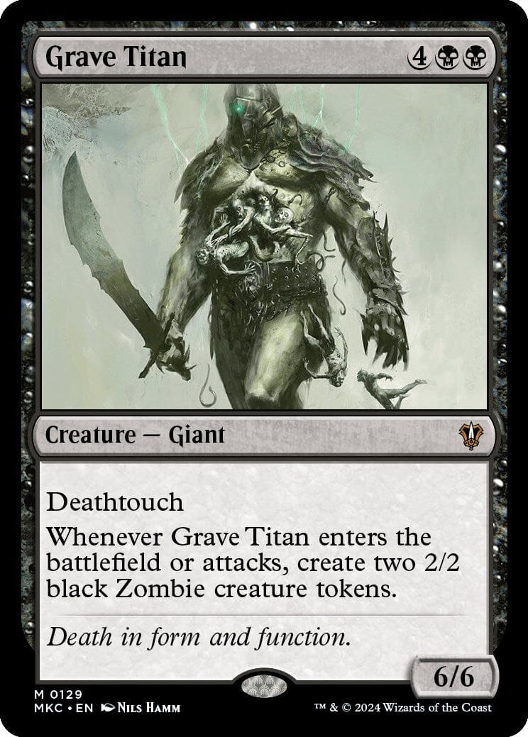 Grave Titan [Murders at Karlov Manor Commander] MTG Single Magic: The Gathering  | Multizone: Comics And Games