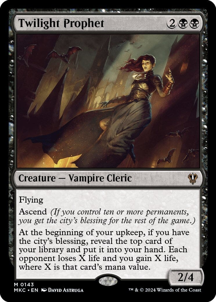 Twilight Prophet [Murders at Karlov Manor Commander] MTG Single Magic: The Gathering  | Multizone: Comics And Games