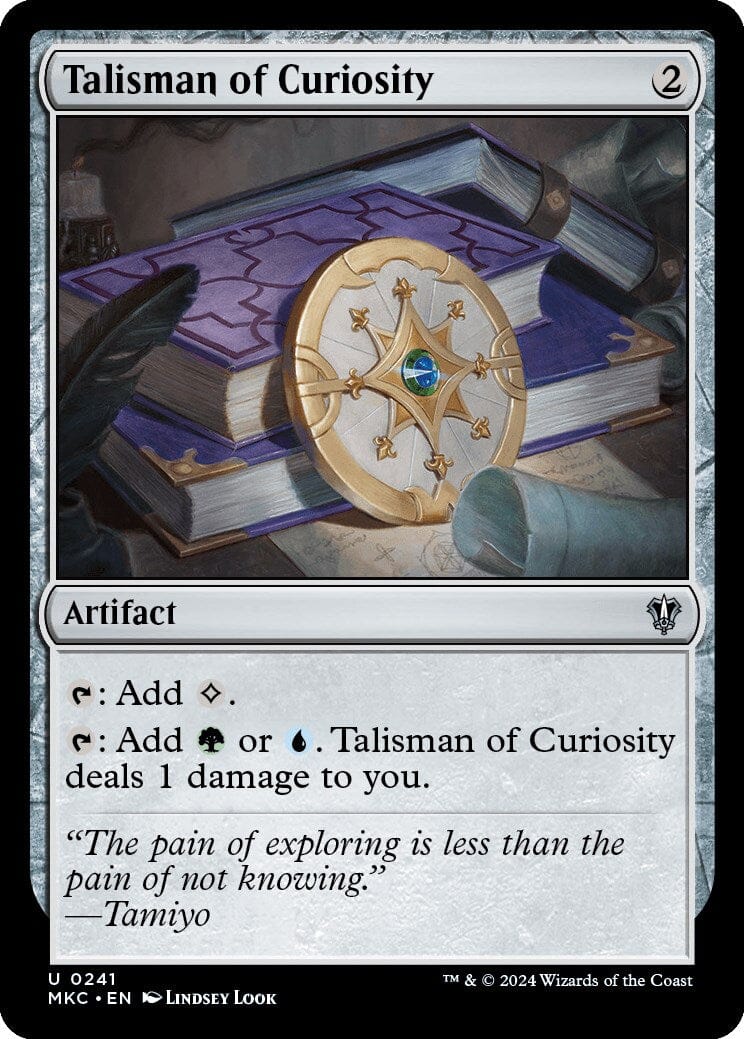 Talisman of Curiosity [Murders at Karlov Manor Commander] MTG Single Magic: The Gathering  | Multizone: Comics And Games
