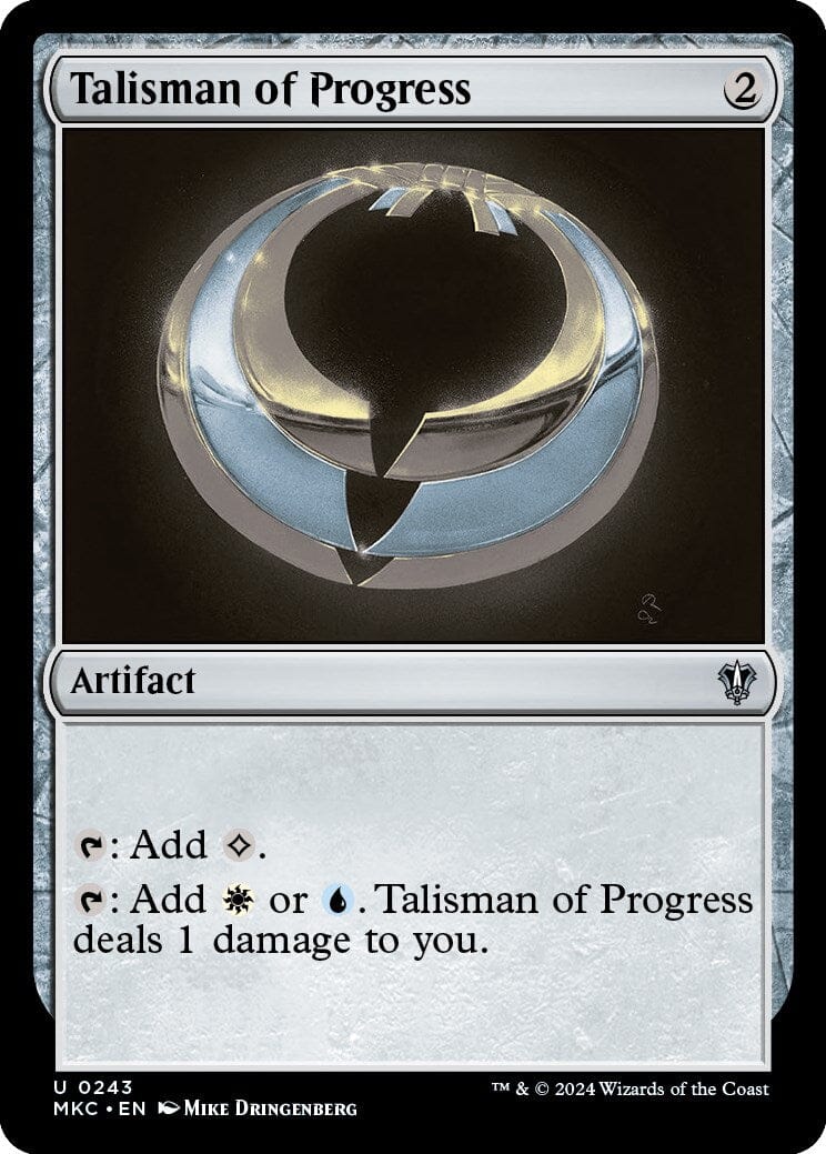 Talisman of Progress [Murders at Karlov Manor Commander] MTG Single Magic: The Gathering  | Multizone: Comics And Games