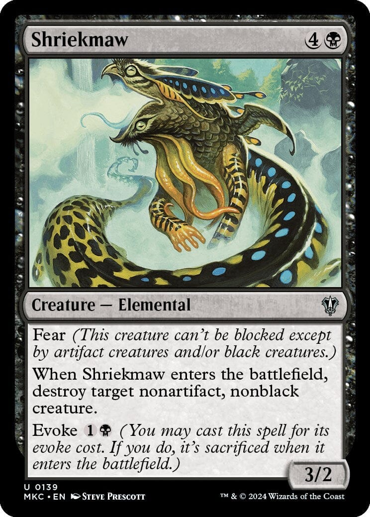 Shriekmaw [Murders at Karlov Manor Commander] MTG Single Magic: The Gathering  | Multizone: Comics And Games