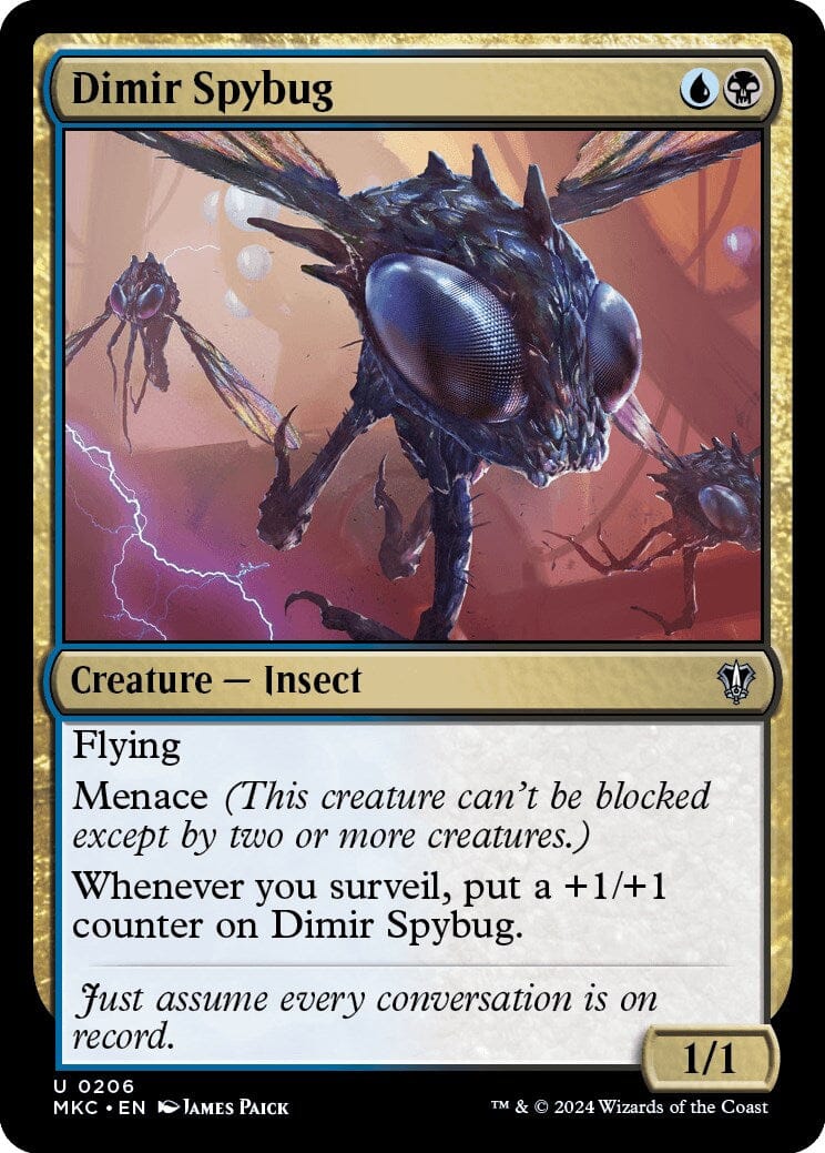 Dimir Spybug [Murders at Karlov Manor Commander] | Multizone: Comics And Games