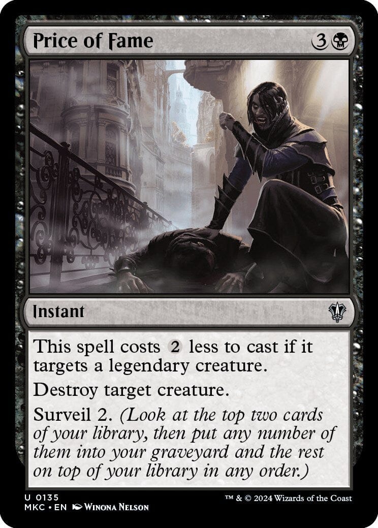 Price of Fame [Murders at Karlov Manor Commander] MTG Single Magic: The Gathering  | Multizone: Comics And Games