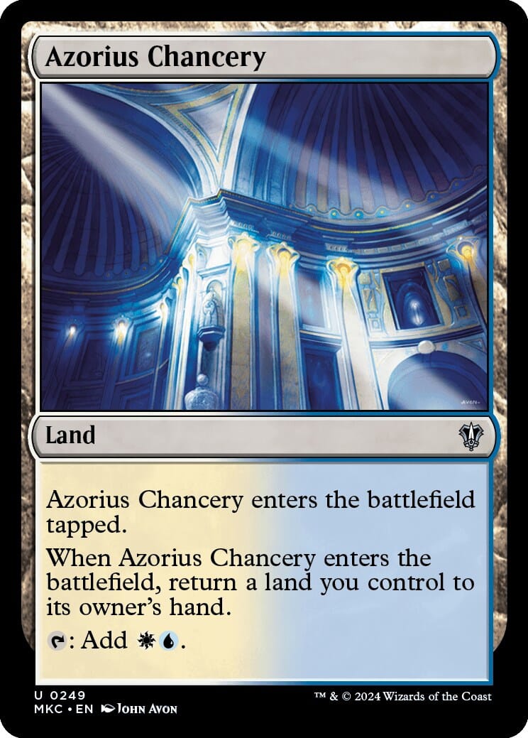 Azorius Chancery [Murders at Karlov Manor Commander] MTG Single Magic: The Gathering  | Multizone: Comics And Games