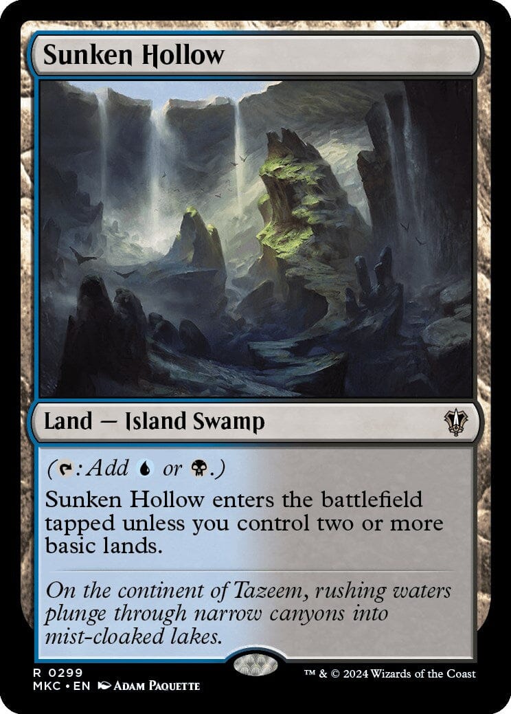 Sunken Hollow [Murders at Karlov Manor Commander] MTG Single Magic: The Gathering  | Multizone: Comics And Games