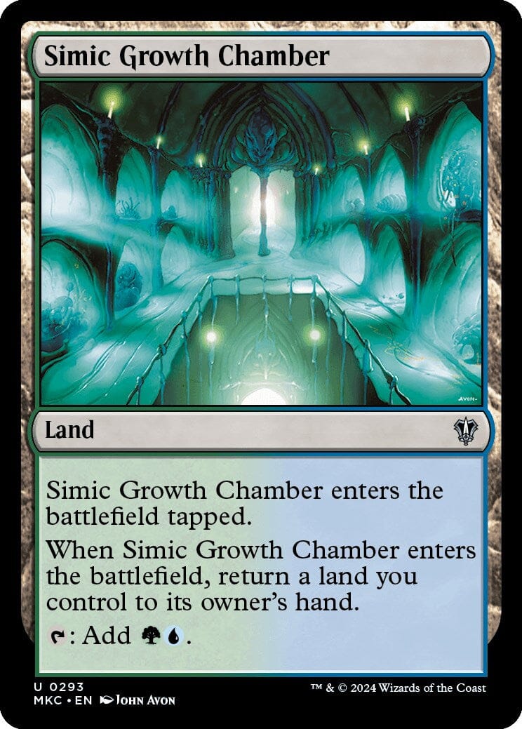Simic Growth Chamber [Murders at Karlov Manor Commander] MTG Single Magic: The Gathering  | Multizone: Comics And Games