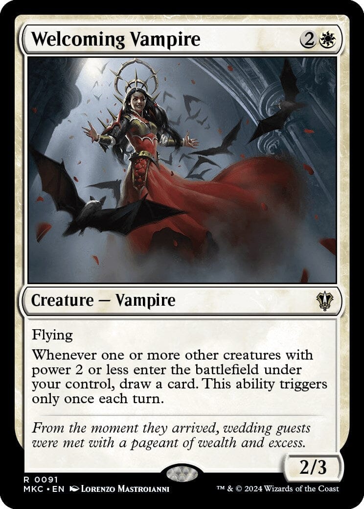 Welcoming Vampire [Murders at Karlov Manor Commander] MTG Single Magic: The Gathering  | Multizone: Comics And Games