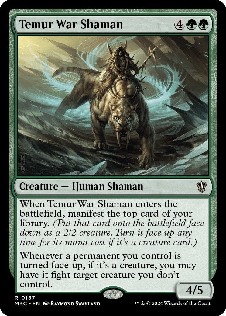 Temur War Shaman [Murders at Karlov Manor Commander] MTG Single Magic: The Gathering  | Multizone: Comics And Games