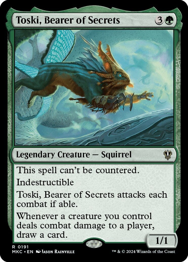 Toski, Bearer of Secrets [Murders at Karlov Manor Commander] MTG Single Magic: The Gathering  | Multizone: Comics And Games