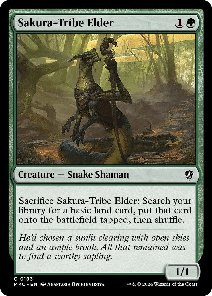 Sakura-Tribe Elder [Murders at Karlov Manor Commander] MTG Single Magic: The Gathering  | Multizone: Comics And Games