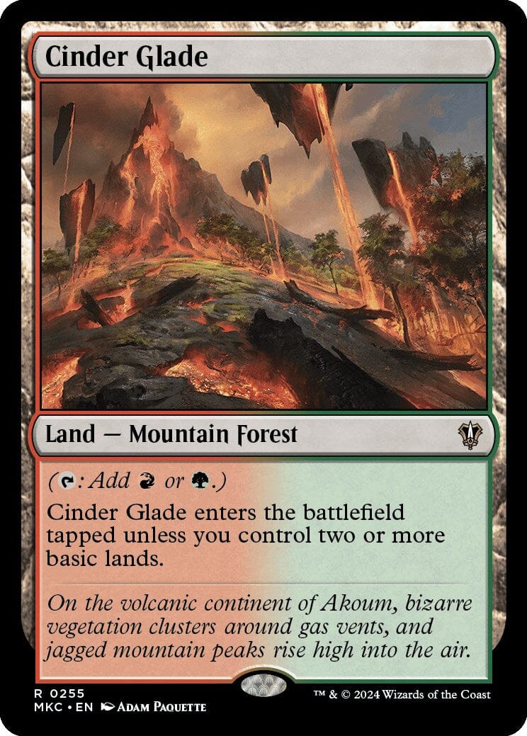 Cinder Glade [Murders at Karlov Manor Commander] MTG Single Magic: The Gathering  | Multizone: Comics And Games