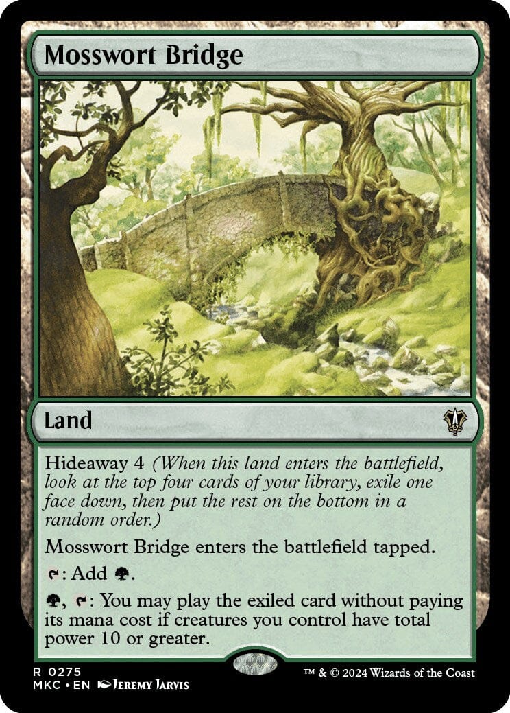 Mosswort Bridge [Murders at Karlov Manor Commander] MTG Single Magic: The Gathering  | Multizone: Comics And Games